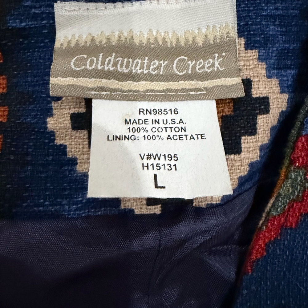 VINTAGE Western Vest Concho Buttons" Southwestern Aztec Vest L Cowgirl Festival - Picture 6 of 11